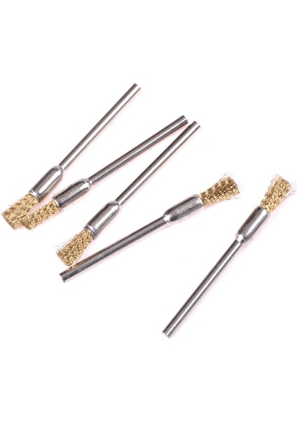 5 Adet 3mm * 5mm Shank Parlatma Pirinç Tel Tekerlek Fırçaları Döner Temizleme Araçları Podazz (Yurt Dışından) fırsatları