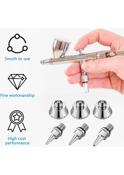 21 Adet Airbrush Nozul Kapağı Kiti Airbrush Iğne Parçaları Yedek Parça (Yurt Dışından) fiyatları