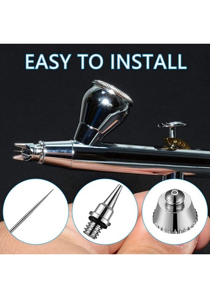 21 Adet Airbrush Nozul Kapağı Kiti Airbrush Iğne Parçaları Yedek Parça (Yurt Dışından) indirimleri