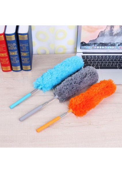 Ayarlanabilir Streç Uzatın Mikrofiber Tüy Silgi Toz Alma Fırçası Paslanmaz Çelik Entegre Uzatma Çubuğu Ev Temiz Araçları 1 Adet (Yurt Dışından)