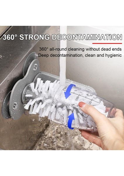 [sıcak] 2 In 1 Su Şişesi Bardak Temizleme Fırçası Scrubber Mutfak Lavabo Içecek Kupa Cam Bardak Temizleyici Fırça Vantuzlu Temizleme Aracı (Yurt Dışından) fiyatları