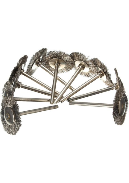 Nxfdsıoz 20 Adet Paslanmaz Çelik Tel Fırçalar Disk Fırça Yuvarlak Fırça 25MM Çap Dremel Için (Yurt Dışından)