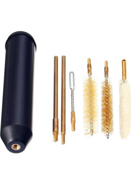 7 Adet Tabanca Temizleme Kiti El Tabancası Çubuk Fırça Tabancası Temizleme Araçları 22/45/357/9 mm (Yurt Dışından)
