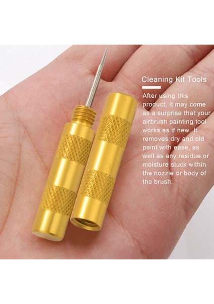 Paslanmaz Çelik Fırçalı 11'i 1 Arada Airbrush Temizleyici Aksesuarları (Yurt Dışından) fırsatları