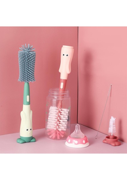 Emzik Şişe Fırça Seti Bebek Temizleme Seti Silikon Bardak Fırça Temizleme Aracı (Yurt Dışından) modelleri