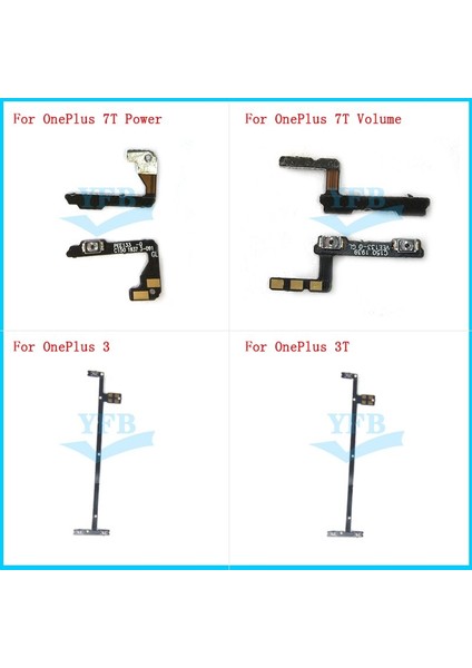 Oneplus 3 Için Bir Artı Üç 3t A3003 Oneplus 7t Güç Açık Kapalı Sesi Yukarı Yan Düğme Anahtar Flex Kablo Parçası (Yurt Dışından)