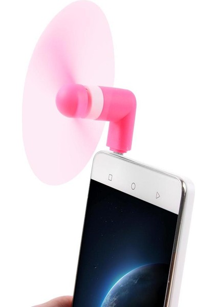 Otg Işlevli Cep Telefonları Için Iki Yapraklı Moda USB 3.1 Tip-C Bağlantı Noktalı Mini Fan (Yurt Dışından)