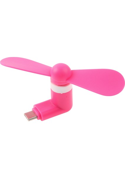 Otg Işlevli Cep Telefonları Için Iki Yapraklı Moda USB 3.1 Tip-C Bağlantı Noktalı Mini Fan (Yurt Dışından)