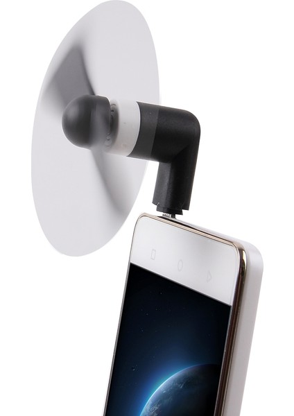 Otg Işlevli Cep Telefonları Için Iki Yapraklı Moda USB 3.1 Tip-C Bağlantı Noktalı Mini Fan (Yurt Dışından)