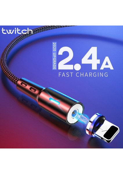 Manyetik USB Kablosu iphone 11 7 8 Artı Hızlı Şarj Mıknatıslı Şarj Aleti Kablosu iphone Xr x Xs Max Cep Telefonu Kablosu Cabo (Yurt Dışından)