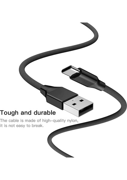 USB C Tipi Kablo Xiaomi Redmi Için Not 7 USB C Kablosu Samsung S10 S9 S8 Artı Hızlı Şarj Kablosu Usbc Cep Telefonu Şarj Kablosu (Yurt Dışından)