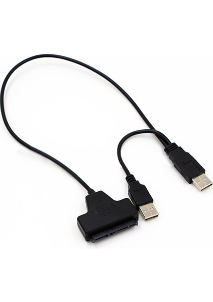 USB 2.0 - 2.5 Inç 22 7+15 Seri Ata Sata 2.0 Hdd/ssd Adaptör Dönüştürücü Kablosu (Yurt Dışından)