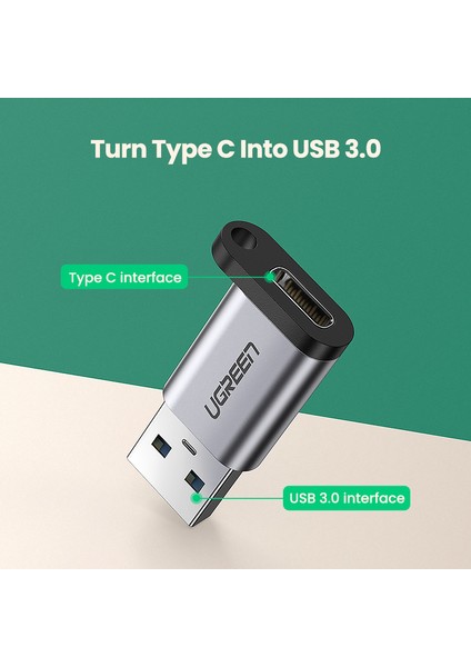 Ugreen USB C Adaptörü USB A 3.0 Erkek USB 3.1 Tip C Dişi Konnektör Tip-C Adaptör Samsung S9 S8 Huawei P10 P20 USB C Hub-Alüminyum Kabuk (Yurt Dışından) indirimleri