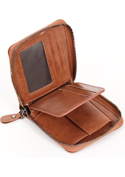 Bozuk Para Cüzdanı Erkek Cüzdan Koreli Erkek Kısa Cüzdan Fermuarlı Pu Cüzdan Bozuk Para Cüzdanı (Yurt Dışından) fırsatları