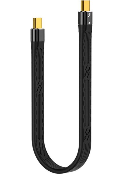 0,22M Tip C Adaptör 100W USB 4.0 Thunderbolts 4 40GBPS Usb-C Dizüstü Bilgisayar Dönüştürücü (Yurt Dışından)