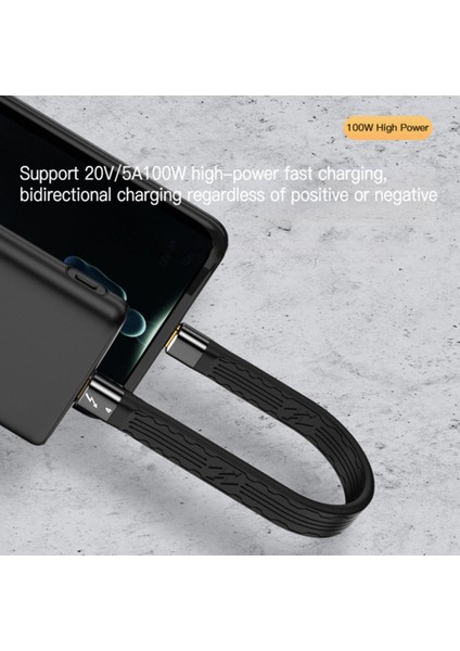 0,22M Tip C Adaptör 100W USB 4.0 Thunderbolts 4 40GBPS Usb-C Dizüstü Bilgisayar Dönüştürücü (Yurt Dışından)