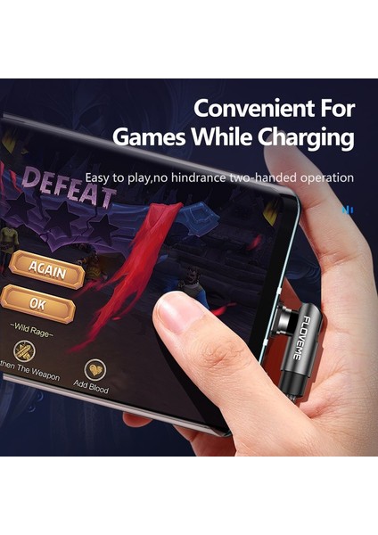 Floveme 3A 540 Döndür Manyetik Kablo Tip C Mikro USB Kablosu iPhone 12 11 Samsung Xiaomi Hızlı Şarj Mıknatıs Şarj Aleti Kablosu (Yurt Dışından) fırsatları