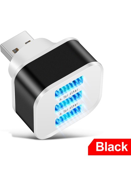 Bağlantı Noktalı Mini ve Taşınabilir USB Uzatma Adaptörü Yalnızca Sınırlı Şarj Olan Usb2.0 Bağlantı Noktası Ayırıcı Seyahat Şarj Cihazı Soketi (Yurt Dışından) modelleri
