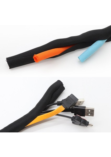 1/5m Kendiliğinden Kapanan Pet Genişletilebilir Örgülü Kol Kendiliğinden Kapanan Esnek Yalıtımlı Hortum Boru Tel Sarma Kabloyu Koruyun Çorap Tüpü (Yurt Dışından) modelleri