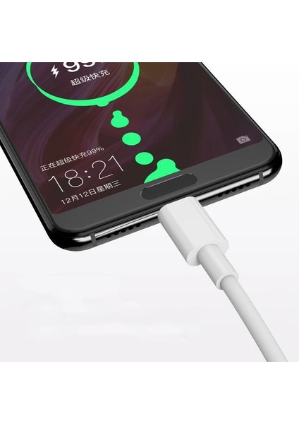 5A USB C Tipi Kablo Samsung S20 S9 S8 Xiaomi Huawei P30 Pro Hızlı Şarj Cep Telefonu Şarj Kablosu Beyaz Kablo (Yurt Dışından)