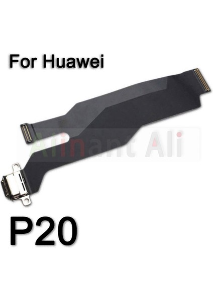 USB Şarj Aleti Kurulu Bağlantı Noktası Konnektörü Mic Dock Esnek Şarj Kablosu Için Huawei P30 P40 Pro P8 P9 P10 Lite 2017 Artı (Yurt Dışından)