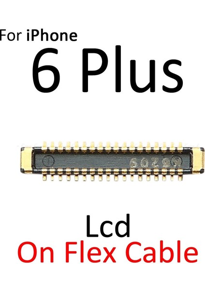Adet||lot iPhone 6 6 S Artı LCD Ekran 3D Dokunmatik Ekran Digitizer Fpc Konektörü Anakart Flex Kablo (Yurt Dışından)