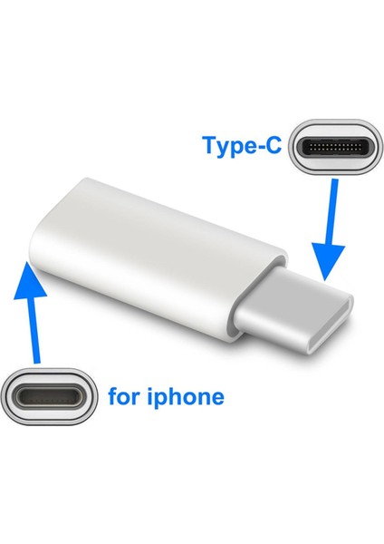 Adaptador iphone Için C Tipi Adaptör 8 Pin USB C Splitter Için IPhone Huawei P20 Pro Samsung Typec Şarj Cihazı Adaptateur Jack (Yurt Dışından)