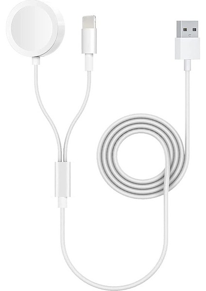 Hızlı Akıllı 2 In 1 Şarj Kablosu Manyetik Kablosuz Qı Şarj Kablosu Tüm IPhone ve Ipad'ler Için Dayanıklı Şarj Kablosu (Yurt Dışından) fırsatları