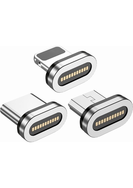 Adet 11PIN Oval Manyetik Ipuçları Manyetik Kablo C Tipi Mikro USB Mıknatıs Yedek Parçalar Cep Telefonu Toz Fiş Adaptörü (Yurt Dışından)