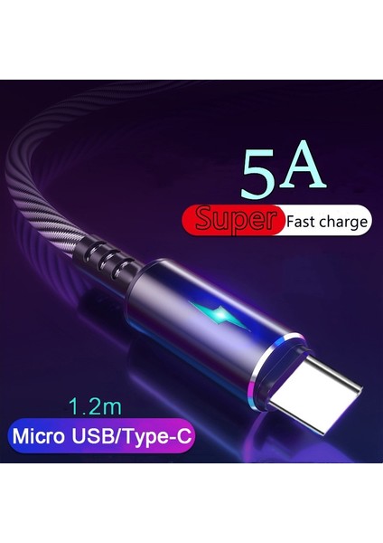 5A Gösterge Verileri USB Kablosu iPhone Için Şarj Kablosu Android/telefon/tip C/xiaomi/huawei/samsung/ipad Şarj Kablosu (Yurt Dışından) modelleri