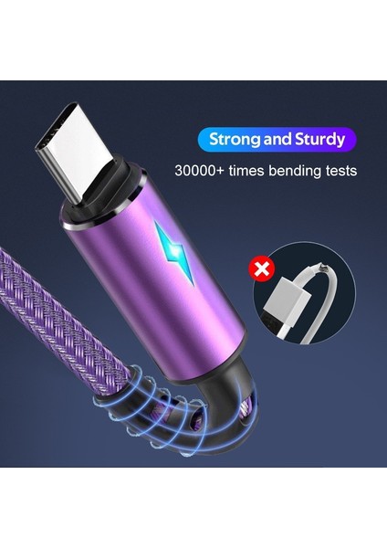 5A Gösterge Verileri USB Kablosu iPhone Için Şarj Kablosu Android/telefon/tip C/xiaomi/huawei/samsung/ipad Şarj Kablosu (Yurt Dışından) fırsatları