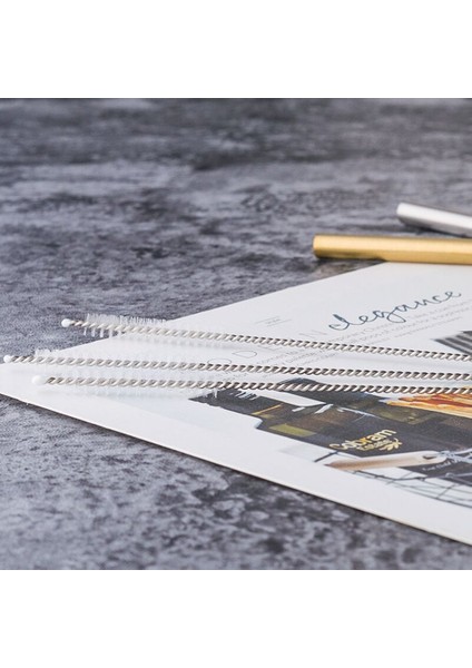 Küçük Boy Saman Temizleme Fırçası Paslanmaz Çelik Yıkama Içme Borusu Saman Fırçası-Simli (Yurt Dışından) fırsatları