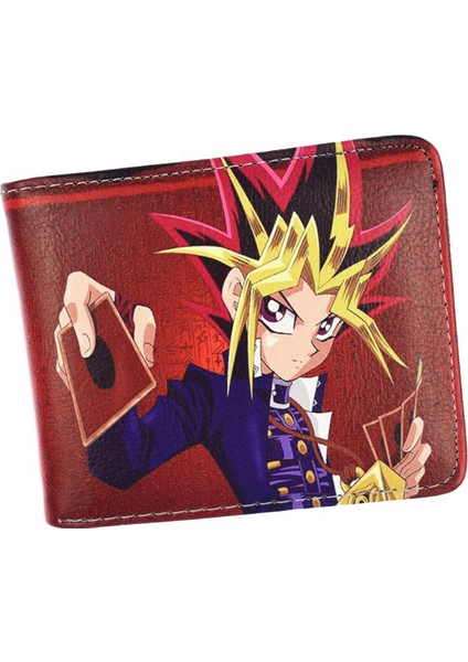 Karikatür Yu Gi Oh Kısa Cüzdan Yüksek Kaliteli Pu Erkek Çanta Çocuğun Bozuk Para Çantaları (Yurt Dışından)
