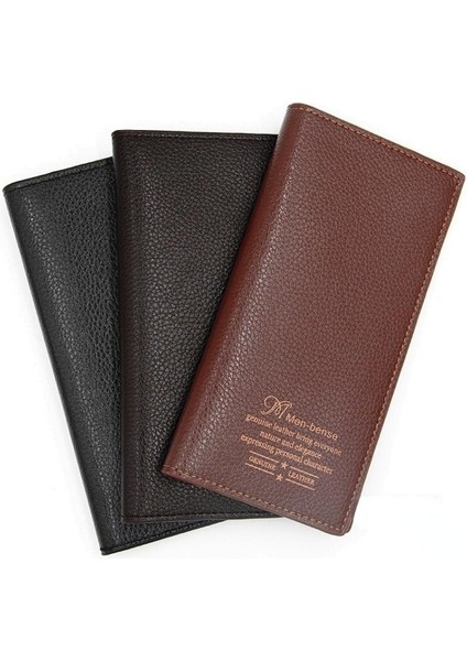 Erkek Cüzdan Yeni Uzun Tarzı Büyük Kapasiteli Çok Fonksiyonlu Moda Rahat Cüzdan Erkekler Için Para Çantası Çanta Kart Kılıfı (Yurt Dışından)