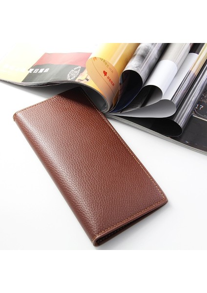 Erkek Cüzdan Yeni Uzun Tarzı Büyük Kapasiteli Çok Fonksiyonlu Moda Rahat Cüzdan Erkekler Için Para Çantası Çanta Kart Kılıfı (Yurt Dışından) fırsatları