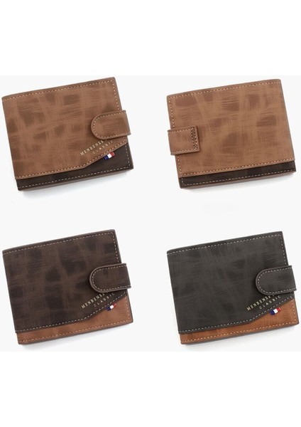 Marka Erkek Cüzdan Çile Üç Kat Erkek El Çantası Fermuarlı Para Cebi Vintage Para Çantalar Yeni Kart Tutucu Çanta Cartera Hombre (Yurt Dışından) modelleri