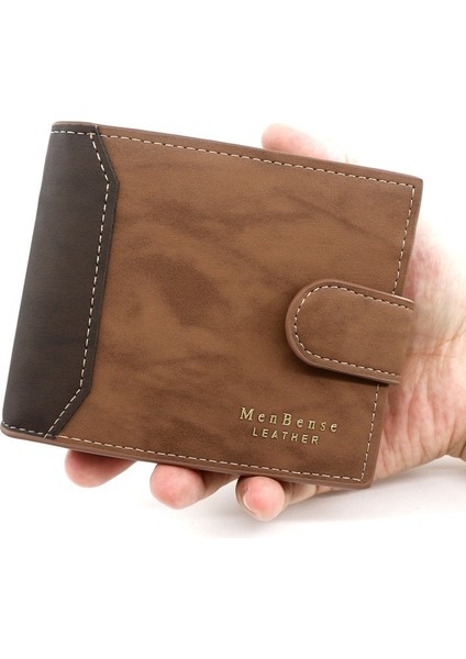 Marka Erkek Cüzdan Çile Üç Kat Erkek El Çantası Fermuarlı Para Cebi Vintage Para Çantalar Yeni Kart Tutucu Çanta Cartera Hombre (Yurt Dışından) fırsatları