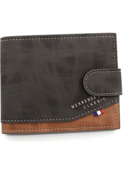 Marka Erkek Cüzdan Çile Üç Kat Erkek El Çantası Fermuarlı Para Cebi Vintage Para Çantalar Yeni Kart Tutucu Çanta Cartera Hombre (Yurt Dışından) indirimleri