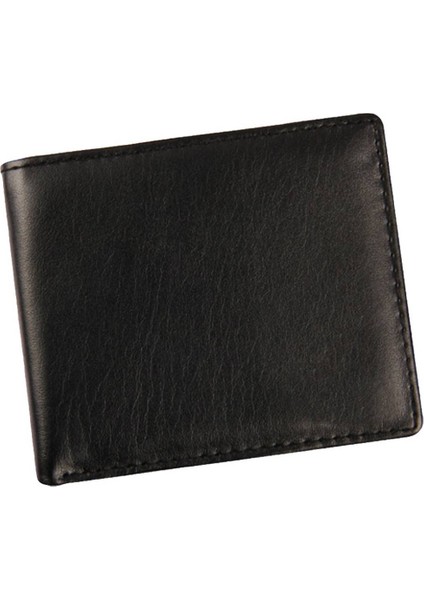 Microgood Retro Erkekler Düz Renk Zip Çoklu Kart Yuvaları Katlanır Cüzdan Bozuk Para Cüzdanı Kart Sahibinin (Yurt Dışından)