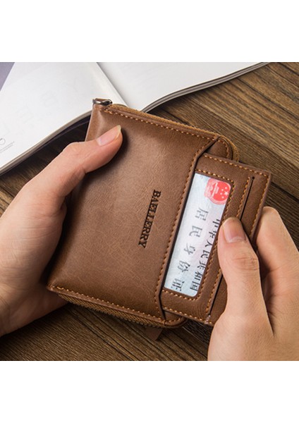 Alışveriş Için Çoklu Yuvalı Cüzdan Pürüzsüz Yüzeyli Katlanır Erkek Fermuarlı Para Çantası (Yurt Dışından) modelleri