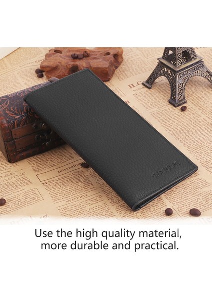 Çoklu Kart Yuvaları 2017 Erkekler Uzun Cüzdan Simpe Kore Tarzı Erkek Pu Deri Cüzdan (Yurt Dışından) fırsatları