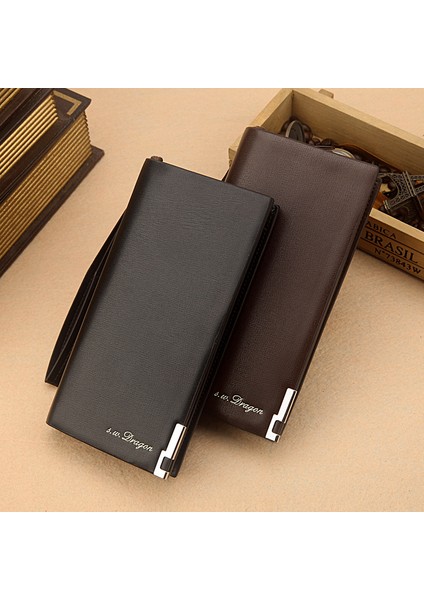 Iş Erkek El Çantası Büyük Kapasiteli Moda Gençlik Düz Renk Uzun Cüzdan Cep Telefonu Çantası Nokta Tek Parça (Yurt Dışından) fiyatları