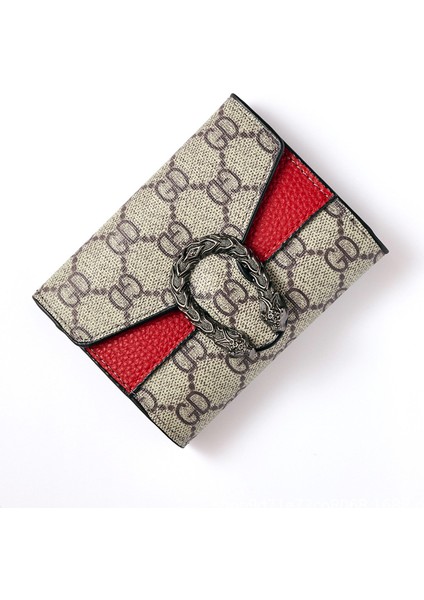 2021 Yeni Kadın Küçük Cüzdan Ek Üç Katlı Çanta Kore Duo Ka Wei Debriyaj Moda Çok Fonksiyonlu Cüzdan (Yurt Dışından)