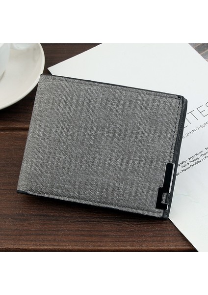 Erkek Çok Fonksiyonlu Kanvas Cüzdan Eğlence Seyahat Hafif Taşınabilir Kısa Tarzı Tüm Maç Erkek Kredi Kartı Tutucu Bozuk Para Cüzdanı (Yurt Dışından) fiyatları