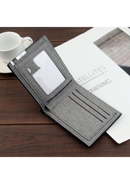 Erkek Çok Fonksiyonlu Kanvas Cüzdan Eğlence Seyahat Hafif Taşınabilir Kısa Tarzı Tüm Maç Erkek Kredi Kartı Tutucu Bozuk Para Cüzdanı (Yurt Dışından) modelleri