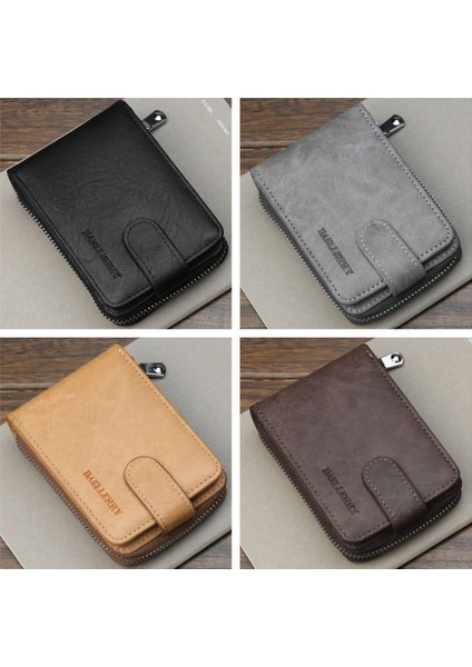 Erkekler Kısa Stil Toka Tasarım Cüzdan Çok Fonksiyonlu Para Kesesi (Yurt Dışından) indirimleri