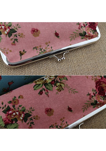 Microgood Kadın Bozuk Para Cüzdanı Para Çantası Kılıf Cüzdan Anahtarları Kart Kılıfı Büyük Çiçek Desenli Çile (Yurt Dışından) fırsatları