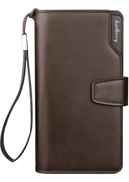 Allwin Uzun Cüzdan Kore Versiyonu Erkek Pu Deri Debriyaj Çanta Ticari Tasarım Kahve Rengi (Yurt Dışından) fiyatları