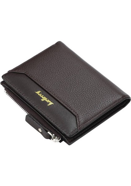 Baellerry Erkek Kısa Cüzdan Çoklu Kart Ince Kesit Fermuar Tokalı Çanta DR023 (Yurt Dışından)