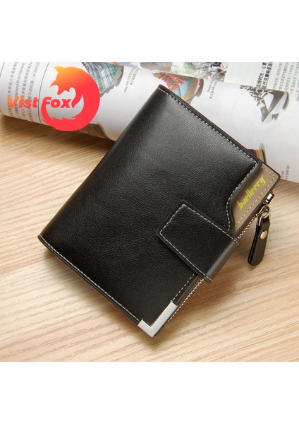 Vist Fox Kredi Kartı Cüzdanı Aşınmaya Dayanıklı Üç Katlı Birçok Kart Yuvası Çanta (Yurt Dışından) modelleri
